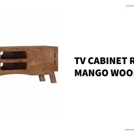 TV Cabinet Rough Mango Wood by@Outfy