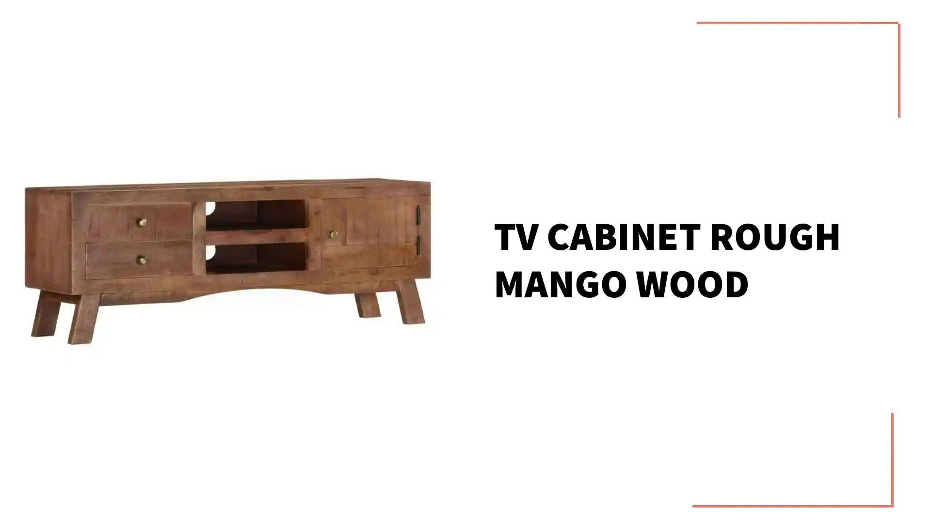 TV Cabinet Rough Mango Wood by@Outfy