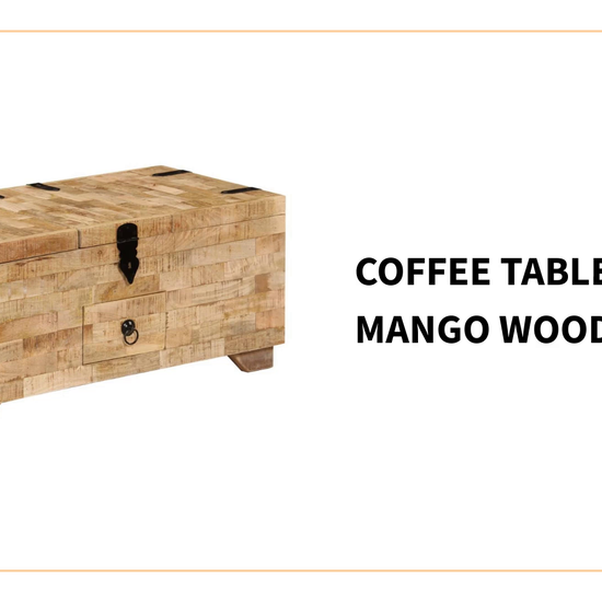 Coffee Table Solid Mango Wood by@Outfy