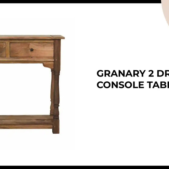 Granary 2 Drawer Console Table by@Outfy