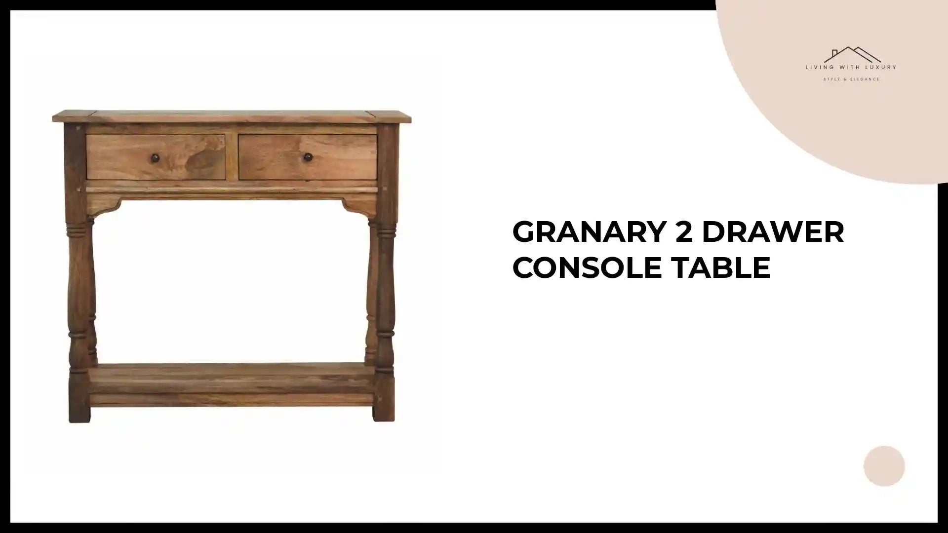 Granary 2 Drawer Console Table by@Outfy