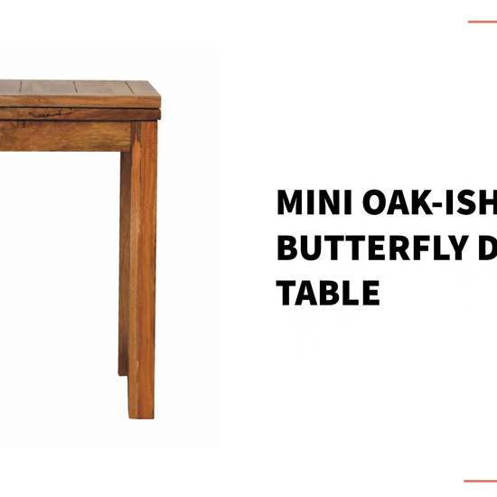 Mini Oak-ish Butterfly Dining Table by@Outfy