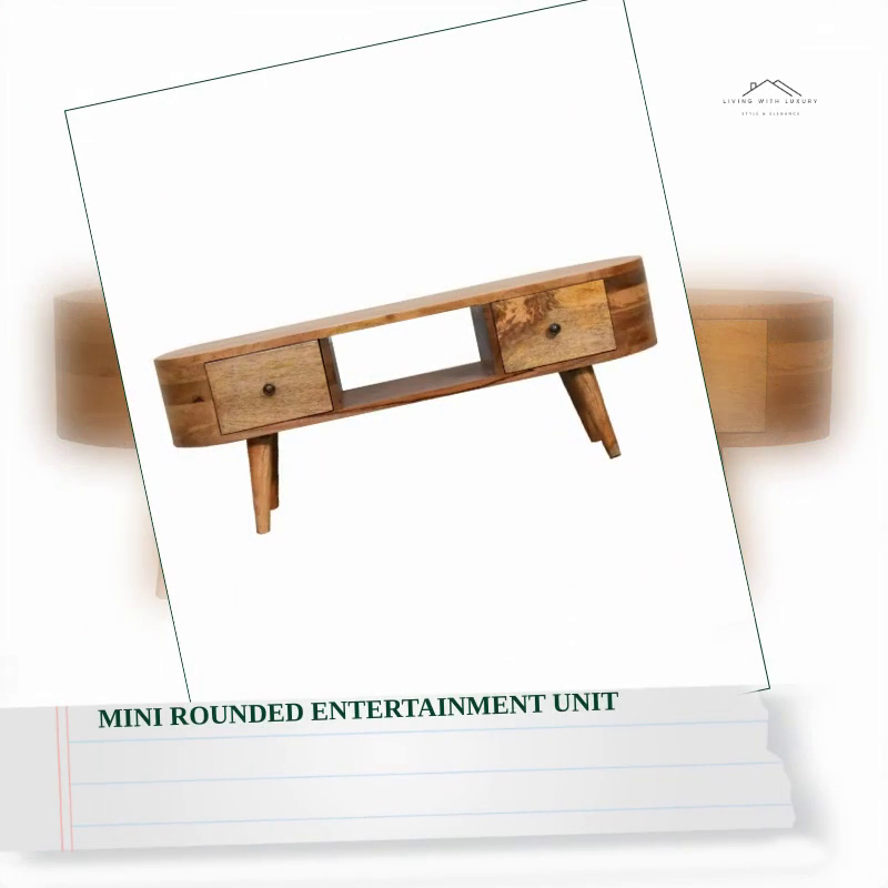 Mini Rounded Entertainment Unit by@Outfy