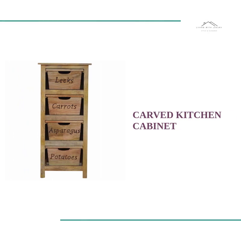 Carved Kitchen Cabinet by@Outfy