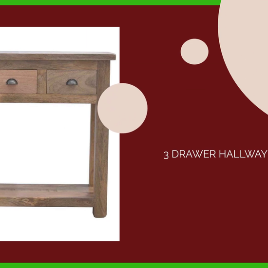 3 Drawer Hallway Console by@Outfy