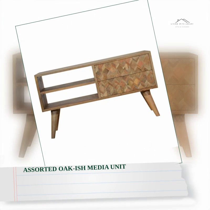 Assorted Oak-ish Media Unit by@Outfy