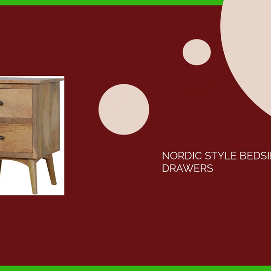 Nordic Style Bedside with 2 Drawers by@Outfy