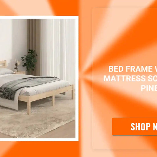Bed Frame without Mattress Solid Wood Pine by@Outfy