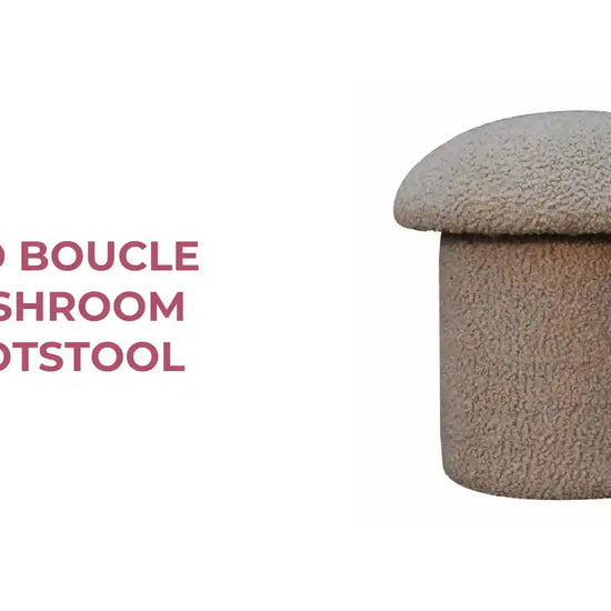 Mud Boucle Mushroom Footstool by@Outfy
