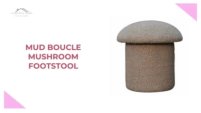 Mud Boucle Mushroom Footstool by@Outfy