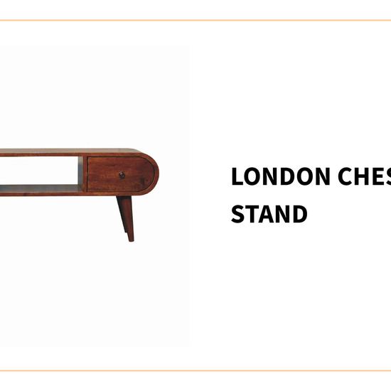 London Chestnut TV Stand by@Outfy