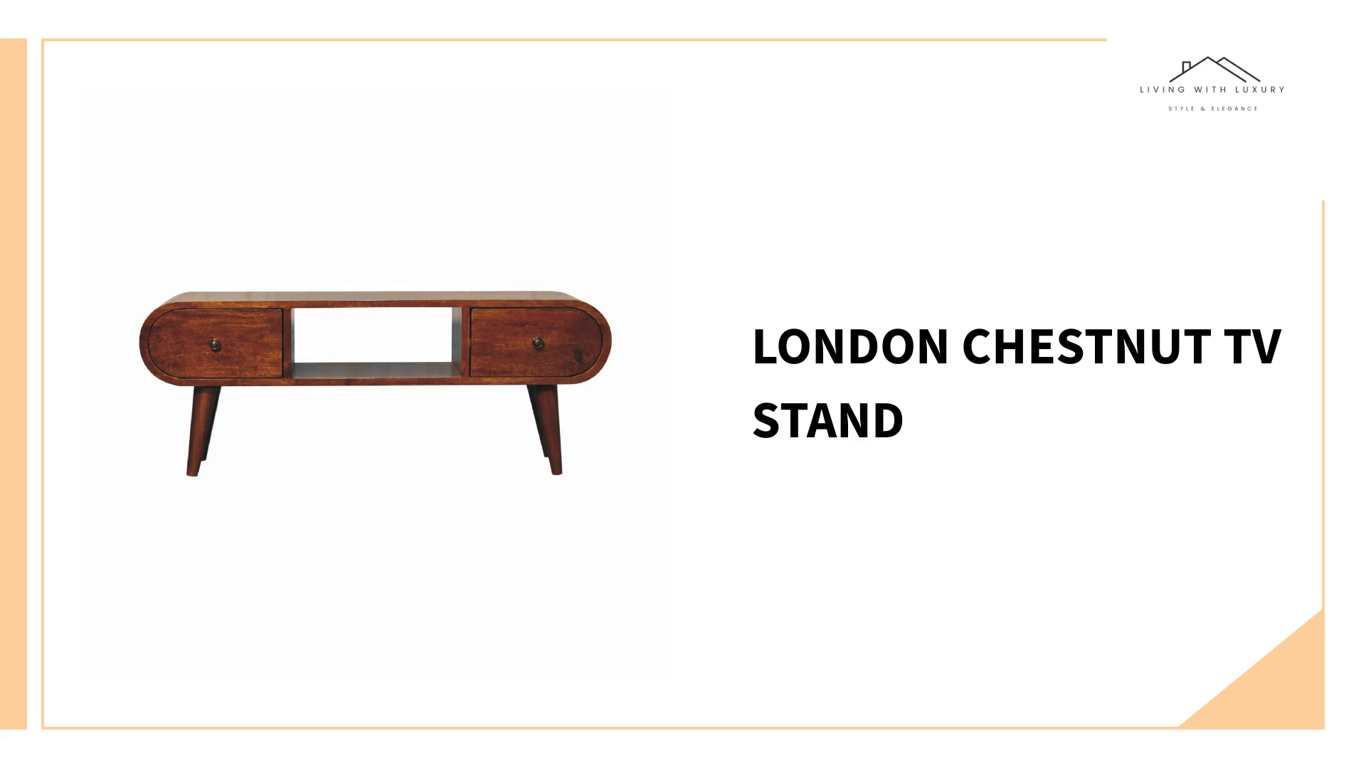 London Chestnut TV Stand by@Outfy