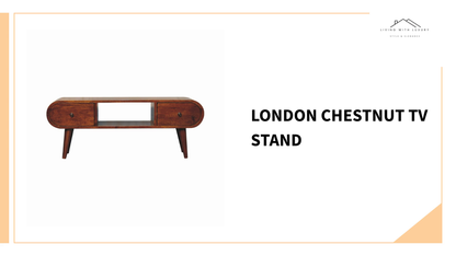 London Chestnut TV Stand by@Outfy