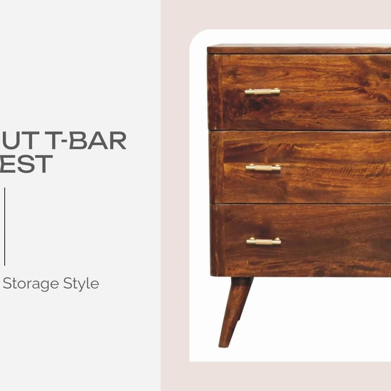 Chestnut T-Bar Chest by@Outfy