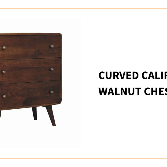 Curved California Walnut Chest by@Outfy