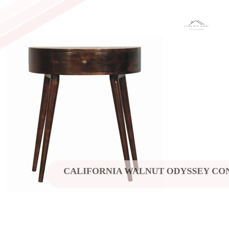 California Walnut Odyssey Console Table by@Outfy