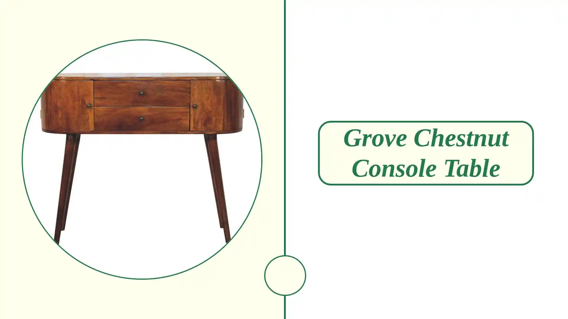 Grove Chestnut Console Table by@Outfy