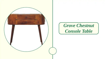 Grove Chestnut Console Table by@Outfy