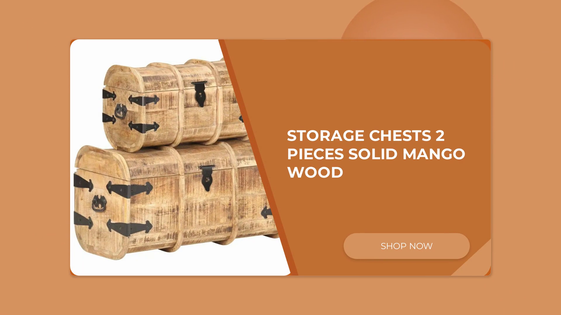Storage Chests 2 Pieces Solid Mango Wood by@Outfy