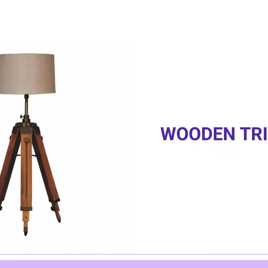Wooden Tripod Lamp by@Outfy