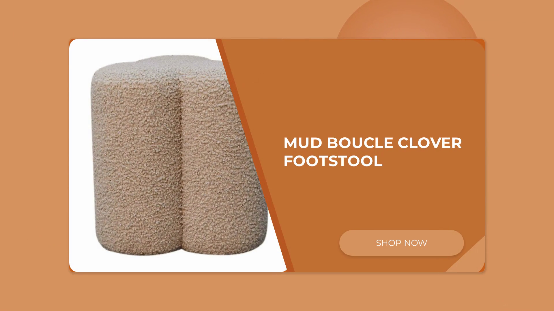 Mud Boucle Clover Footstool by@Outfy