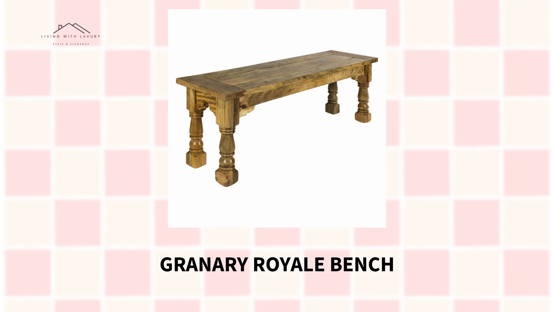 Granary Royale Bench by@Outfy