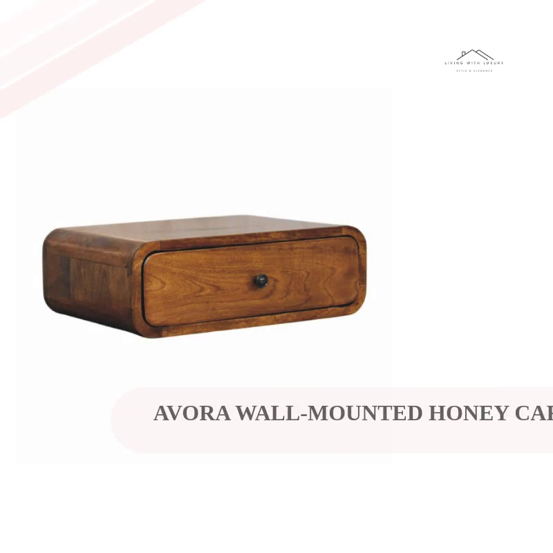Avora Wall-Mounted Honey Caramel 1 Drawer Nightstand by@Outfy