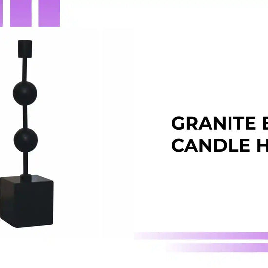 Granite Bubble Candle Holder by@Outfy