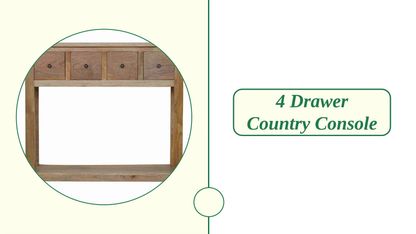 4 Drawer Country Console by@Outfy
