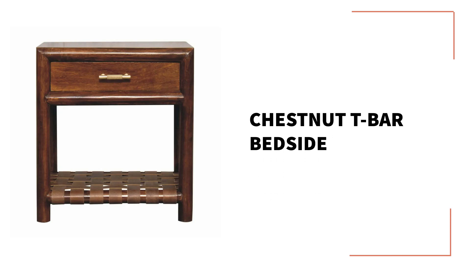 Chestnut T-Bar Bedside by@Outfy