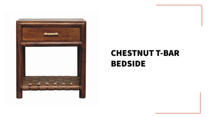 Chestnut T-Bar Bedside by@Outfy