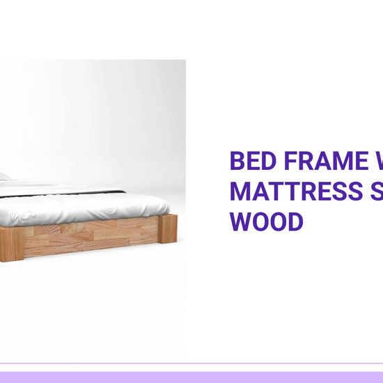 Bed Frame without Mattress Solid Oak Wood by@Outfy
