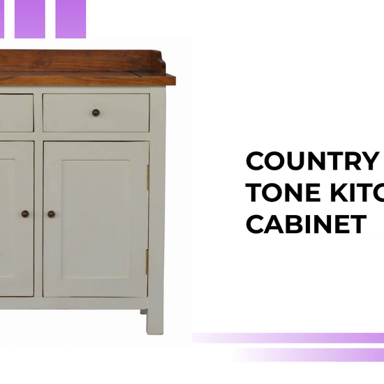Country Two Tone Kitchen Cabinet by@Outfy