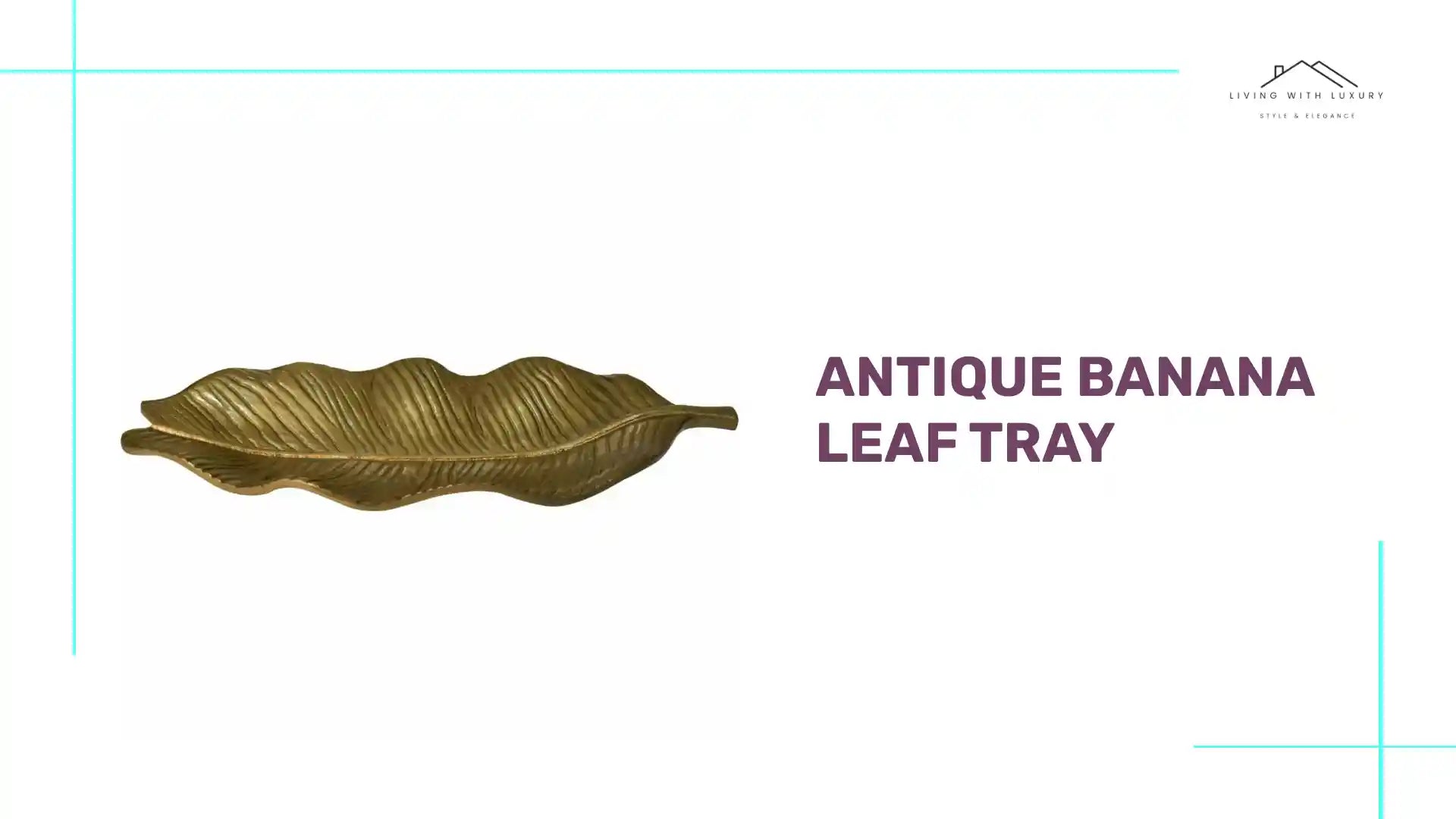 Antique Banana Leaf Tray by@Outfy