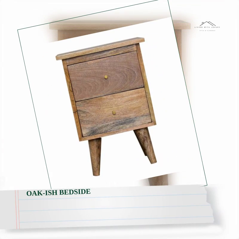 Oak-ish Bedside by@Outfy