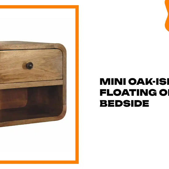 Mini Oak-ish Floating Open Bedside by@Outfy