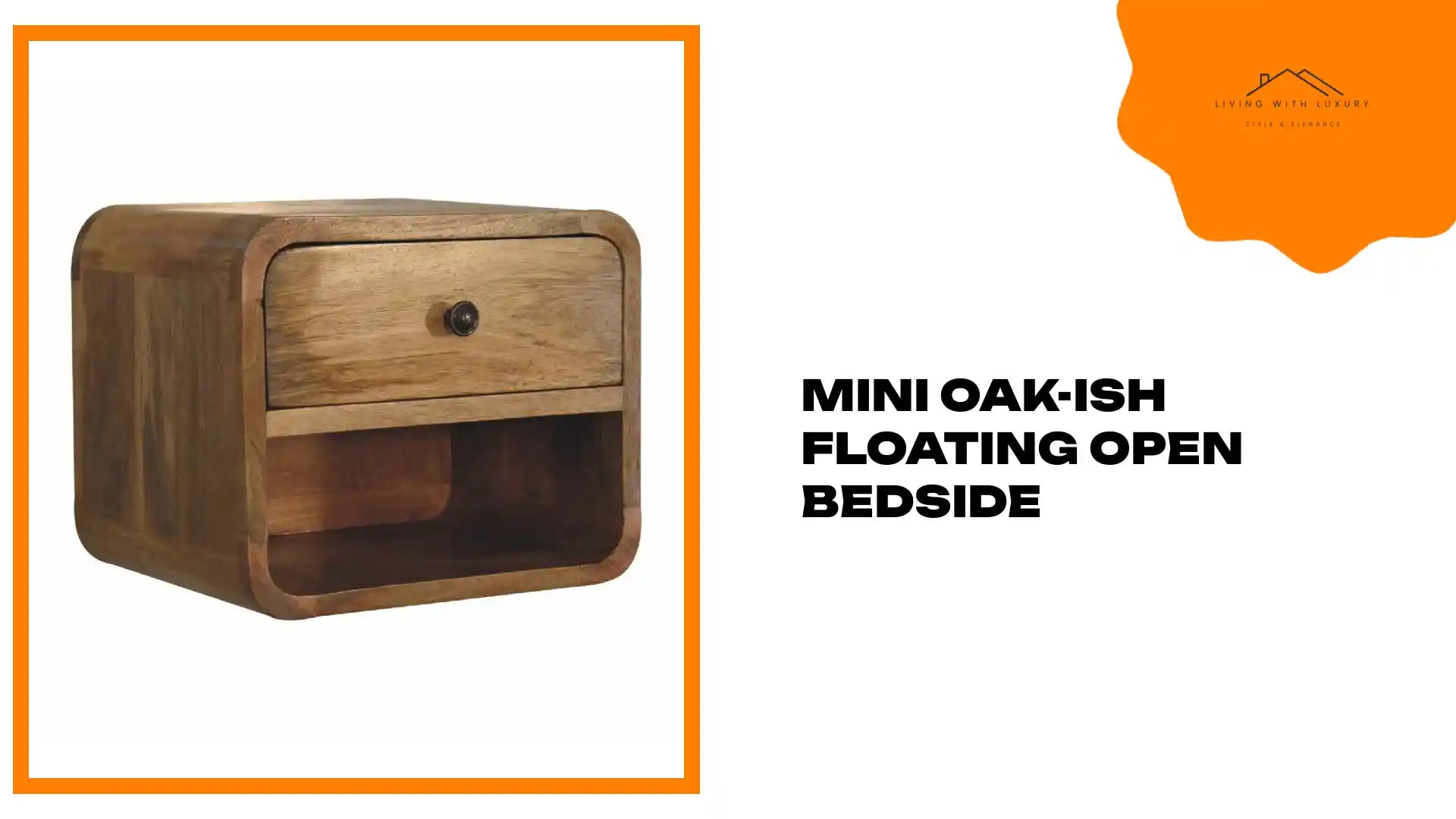 Mini Oak-ish Floating Open Bedside by@Outfy