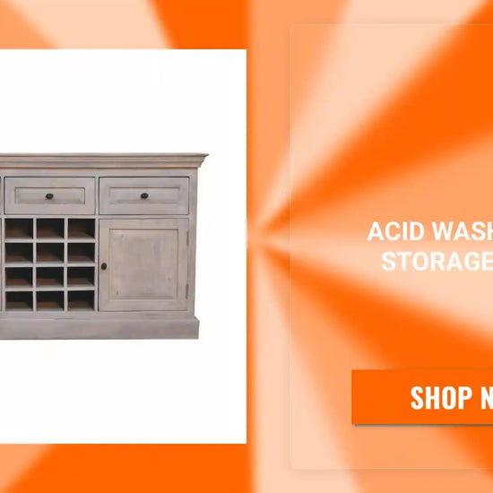 Acid Wash Wine Storage Unit by@Outfy