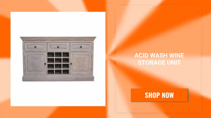 Acid Wash Wine Storage Unit by@Outfy