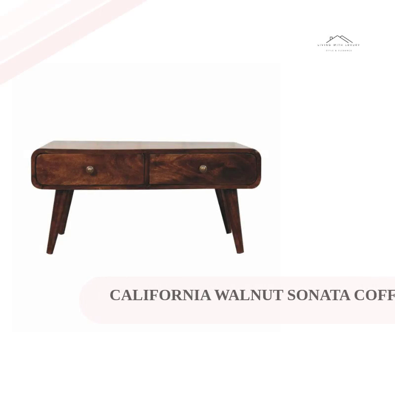 California Walnut Sonata Coffee Table by@Outfy