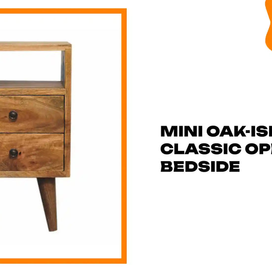 Mini Oak-ish Classic Open Bedside by@Outfy