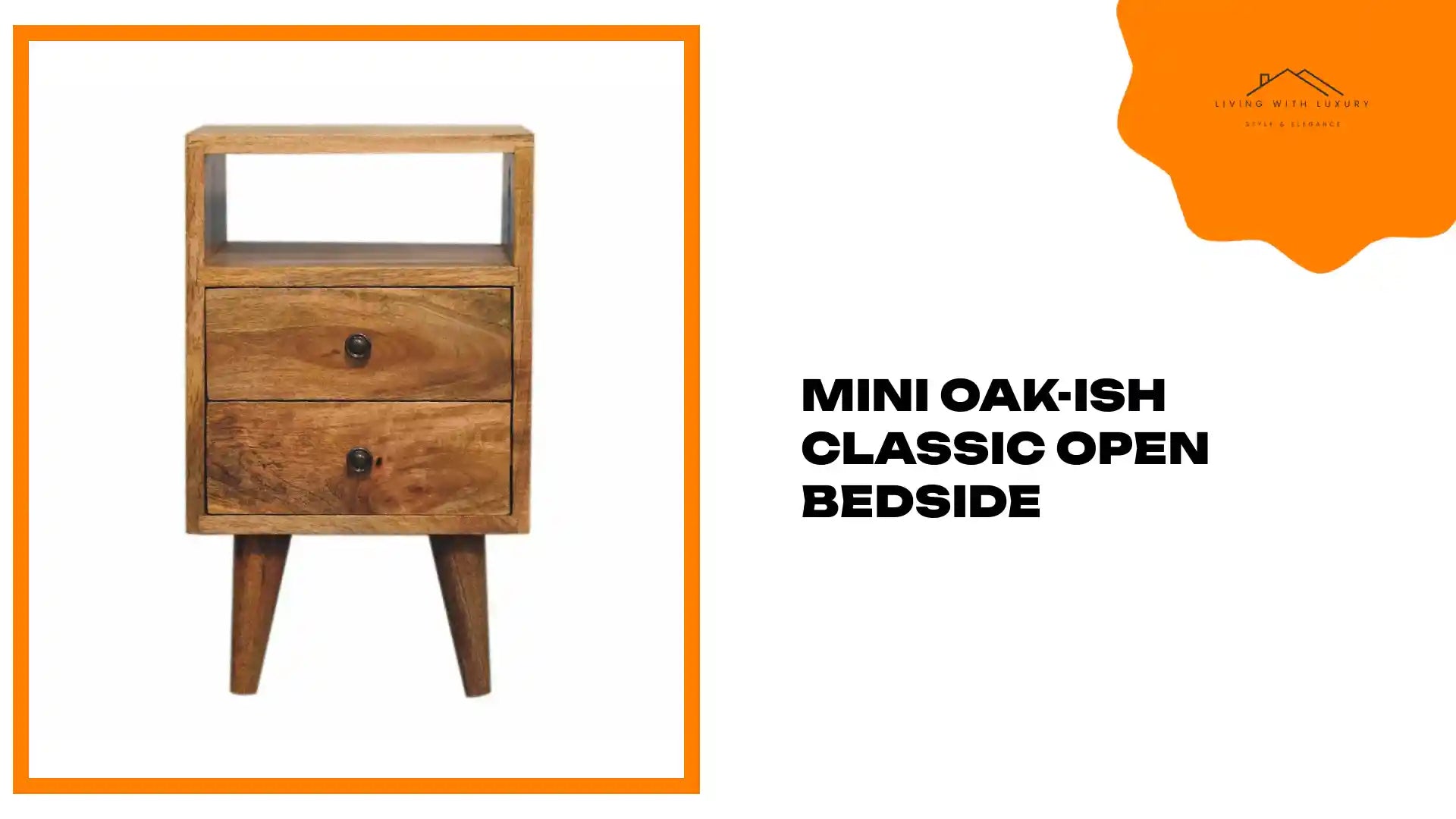 Mini Oak-ish Classic Open Bedside by@Outfy