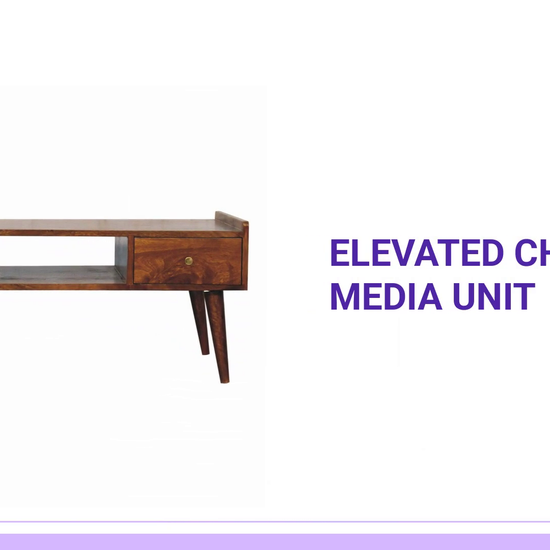 Elevated Chestnut Media Unit by@Outfy