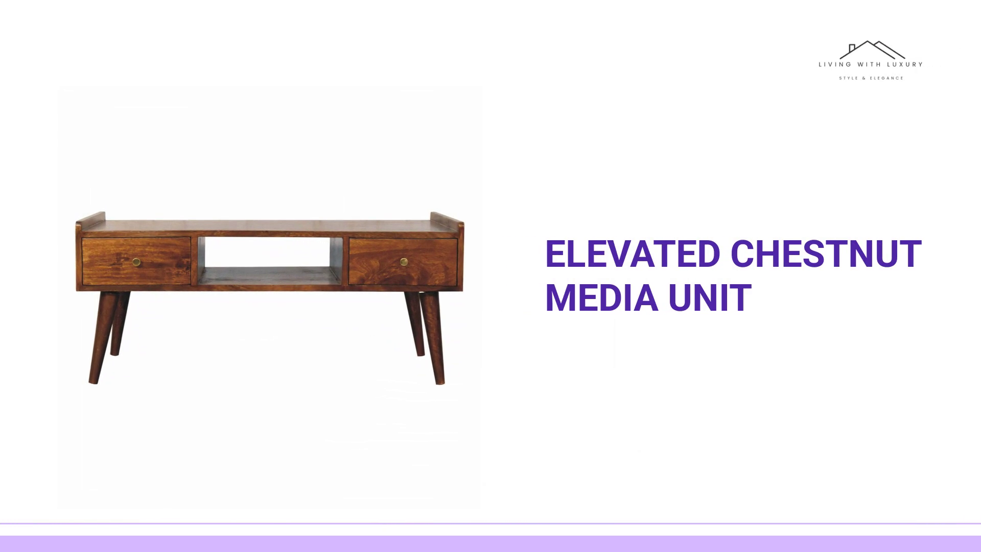 Elevated Chestnut Media Unit by@Outfy