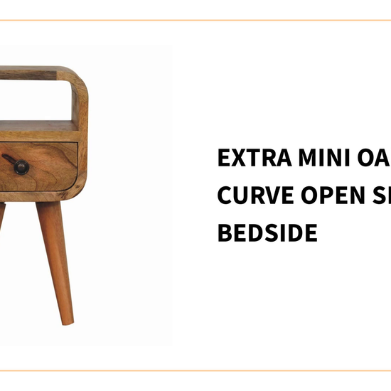 Extra Mini Oakish Curve Open Slot Bedside by@Outfy