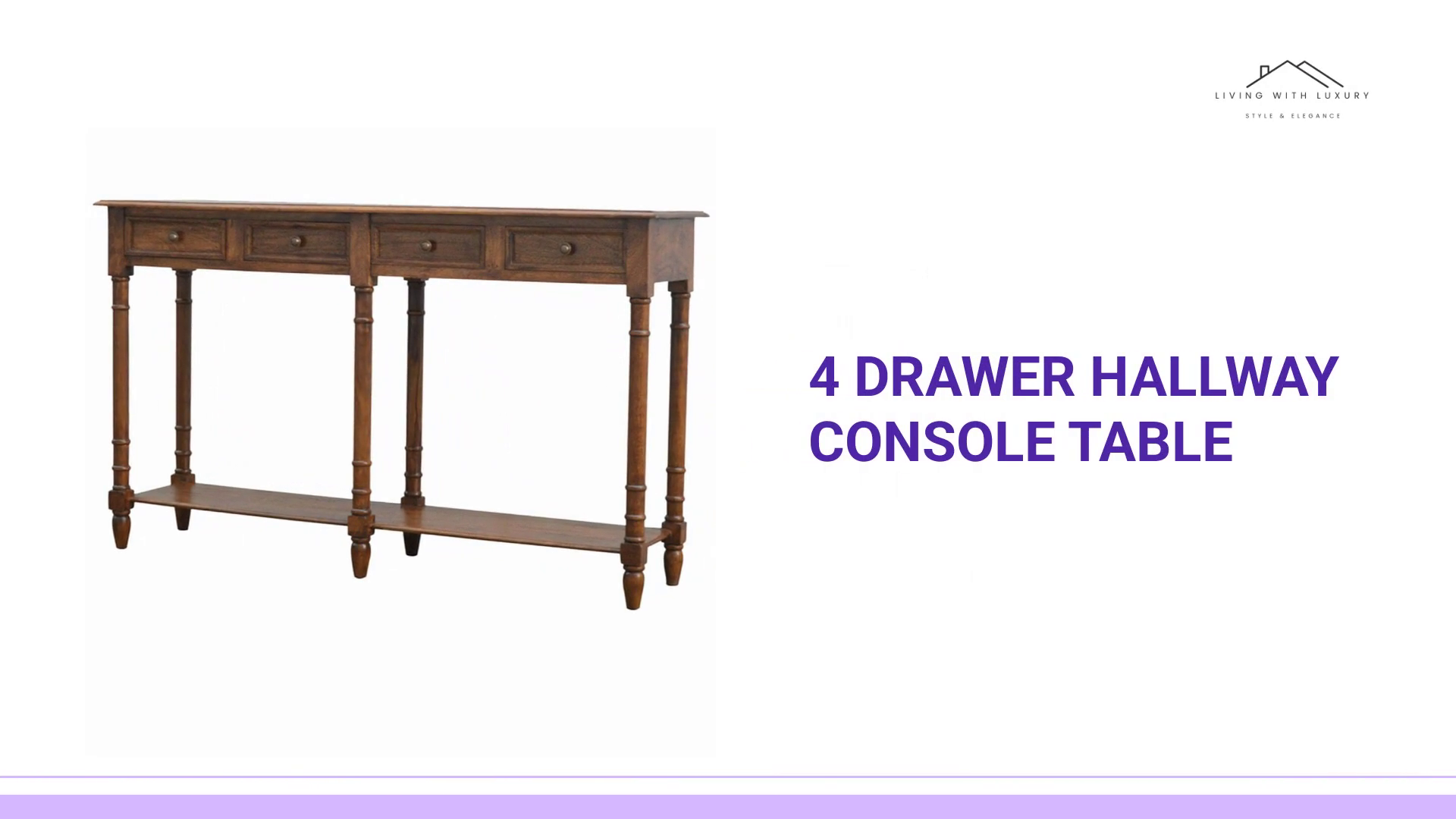 4 Drawer Hallway Console Table by@Outfy