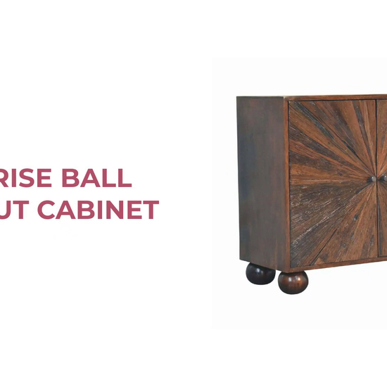 Sunrise Ball Walnut Cabinet by@Outfy
