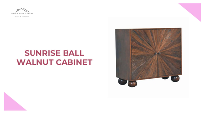 Sunrise Ball Walnut Cabinet by@Outfy