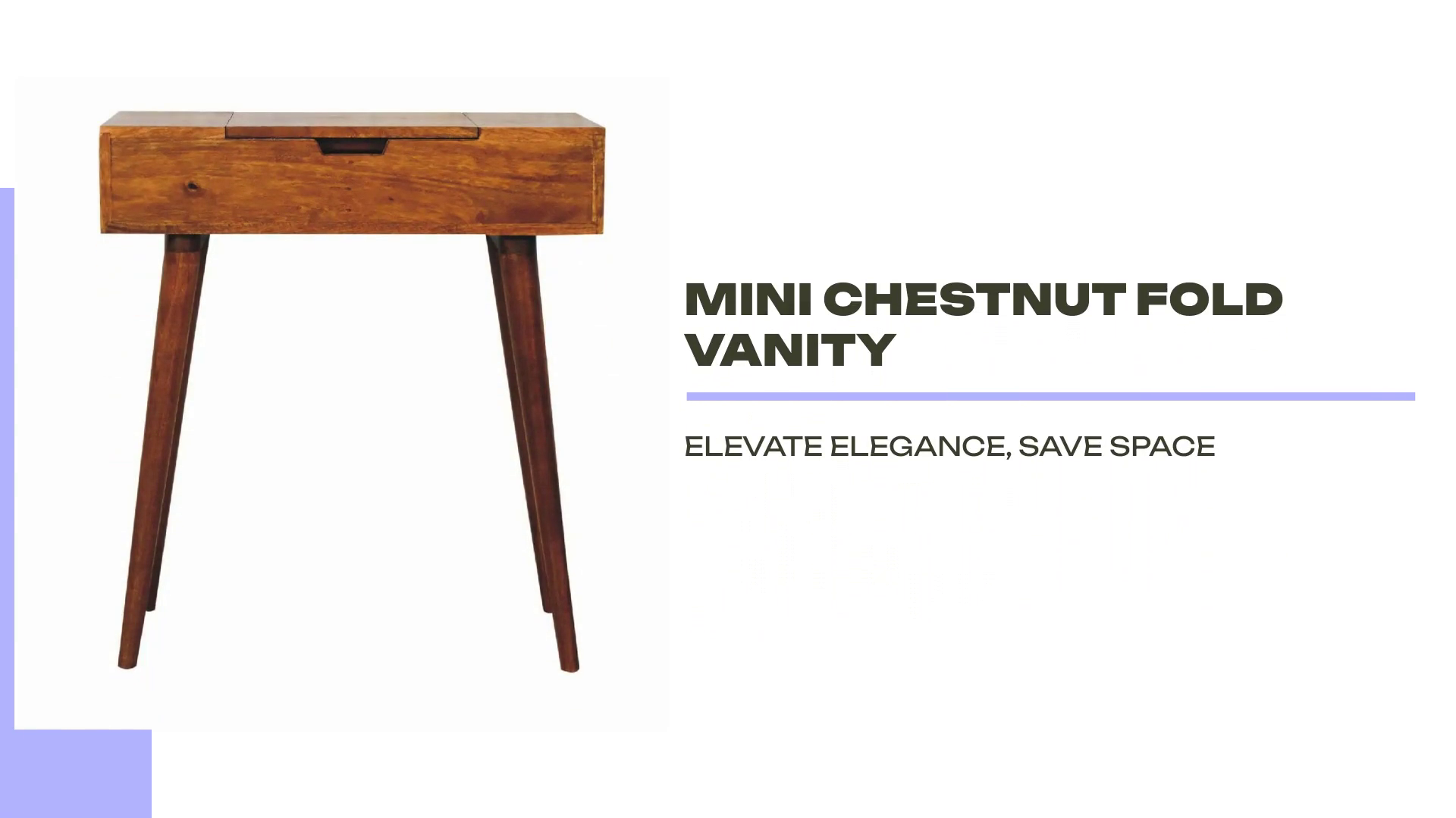 Mini Chestnut Fold Vanity by@Outfy