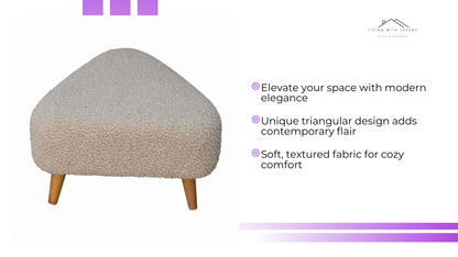 Mud Boucle Triangle Footstool by@Outfy